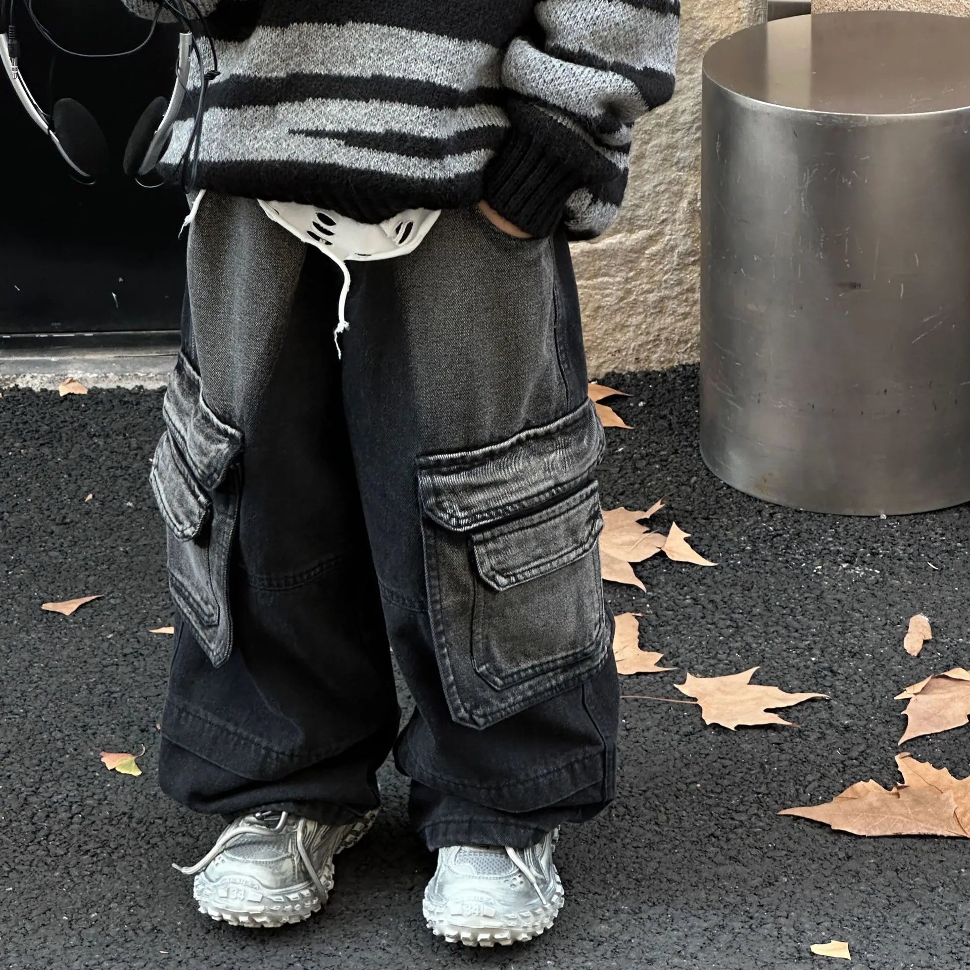 New Baby Boy/Kids Denim Mustard Jeans Summer/Winter main image 1