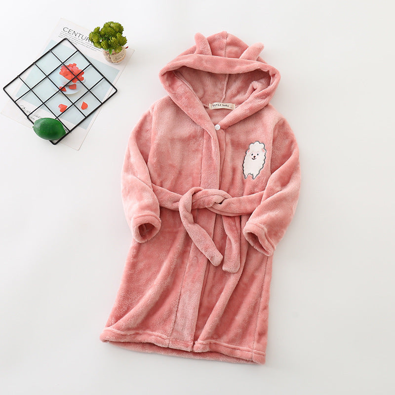 HushCub – Hooded Flannel Robe for Boys