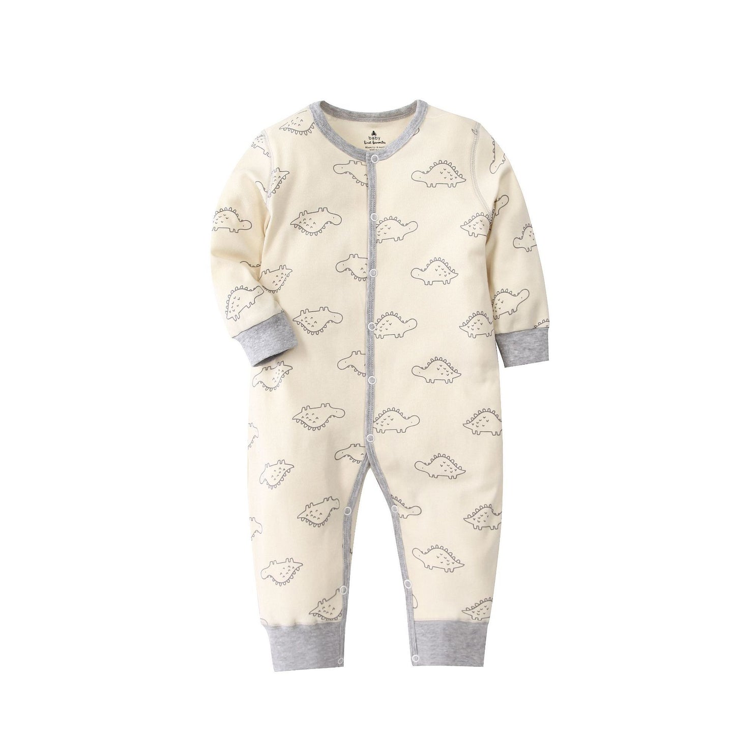 Infants Baby Jumpsuit Long Sleeve Button Romper
