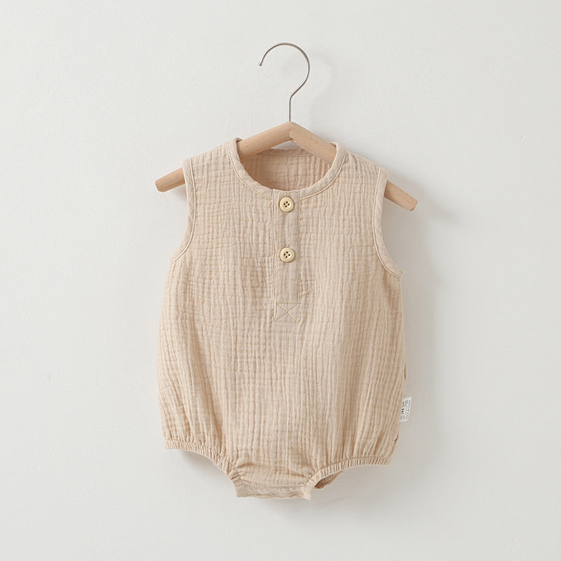 Baby Summer Thin Cotton Gauze Romper