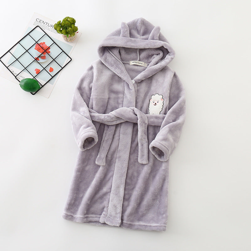 HushCub – Hooded Flannel Robe for Boys