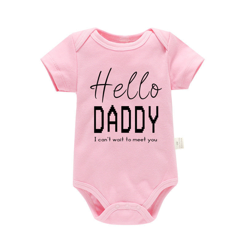 Pure Cotton Baby Triangle Rompers Short Sleeve