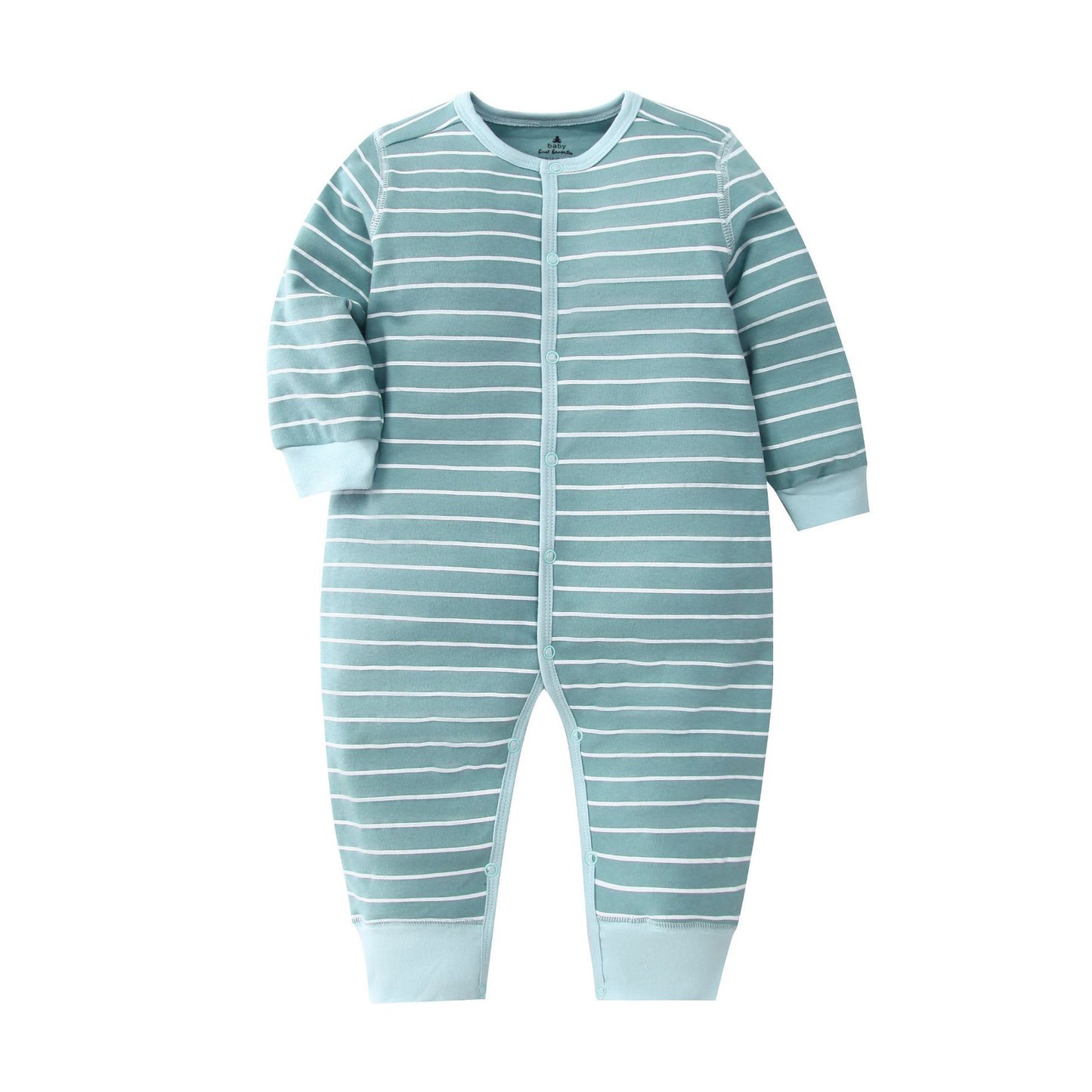 Infants Baby Jumpsuit Long Sleeve Button Romper