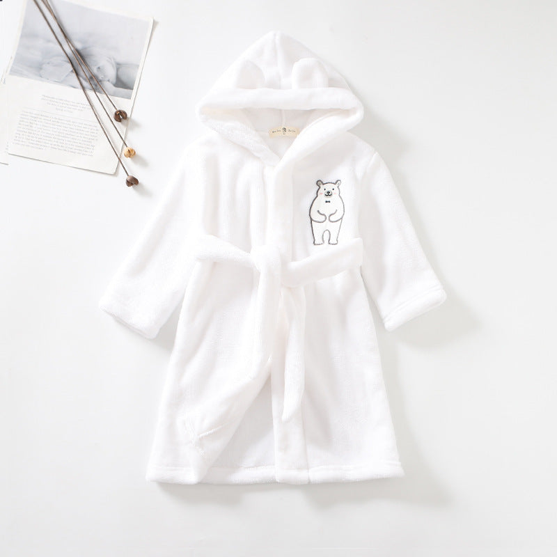 HushCub – Hooded Flannel Robe for Boys