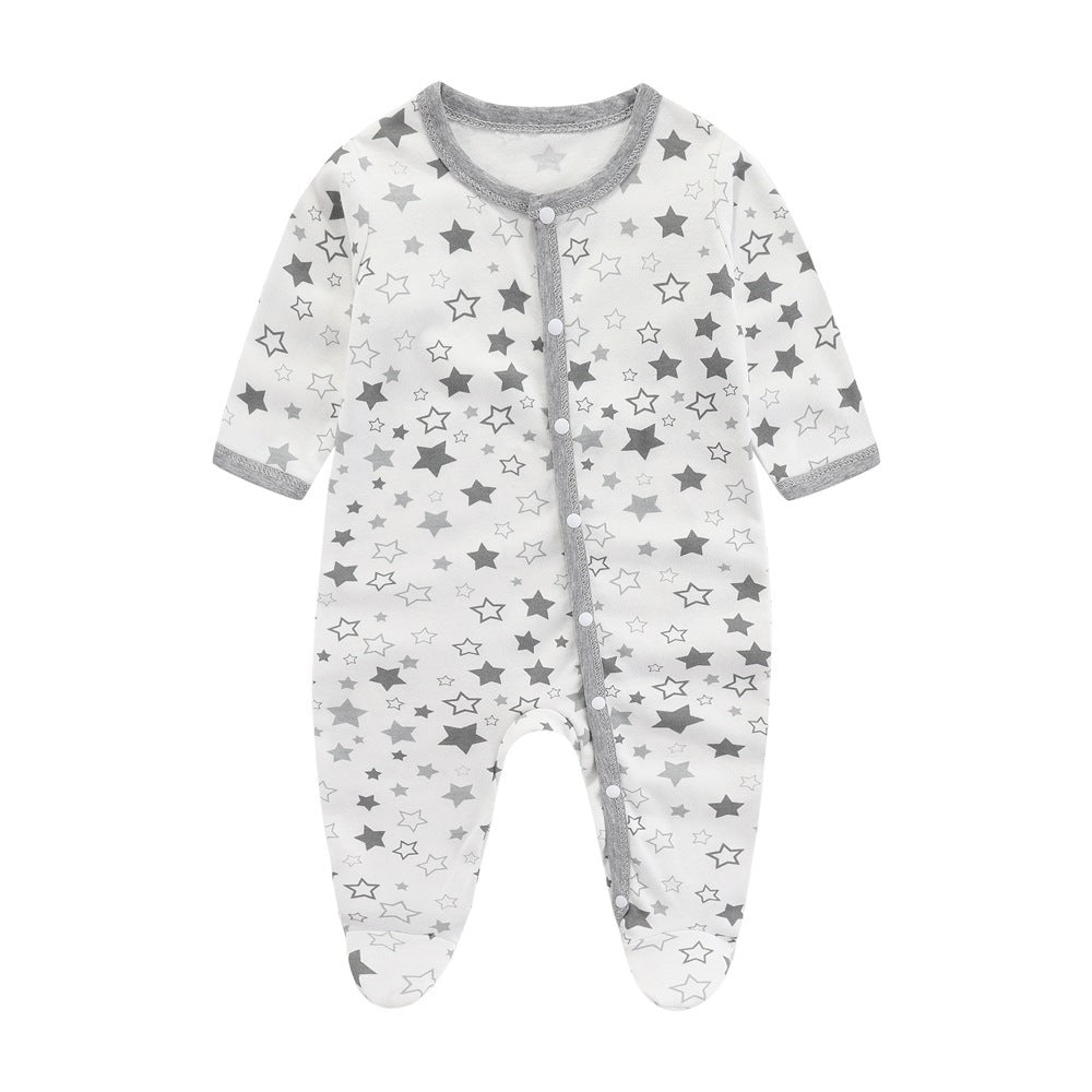 Minimalist And Creative Pure Cotton Newborn Jumpsuit