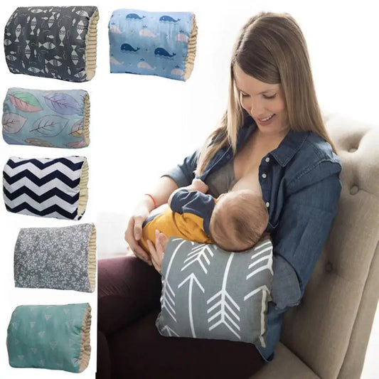 Adjustable Baby Cotton Nursing Arm Pillow Washable Breastfeeding