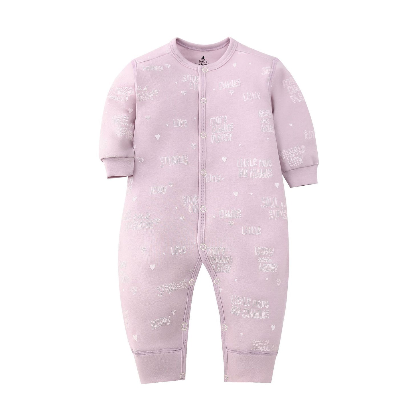 Infants Baby Jumpsuit Long Sleeve Button Romper