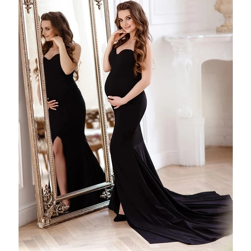 BareBliss – Split Front Cotton Maternity Gown