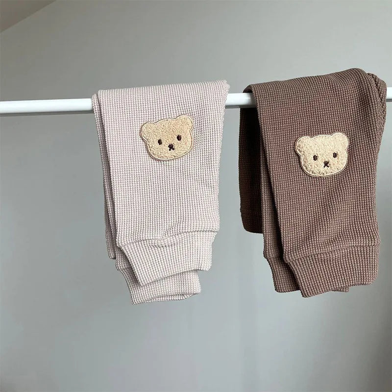 BearNest Pants – Waffle Cotton Baby Harem