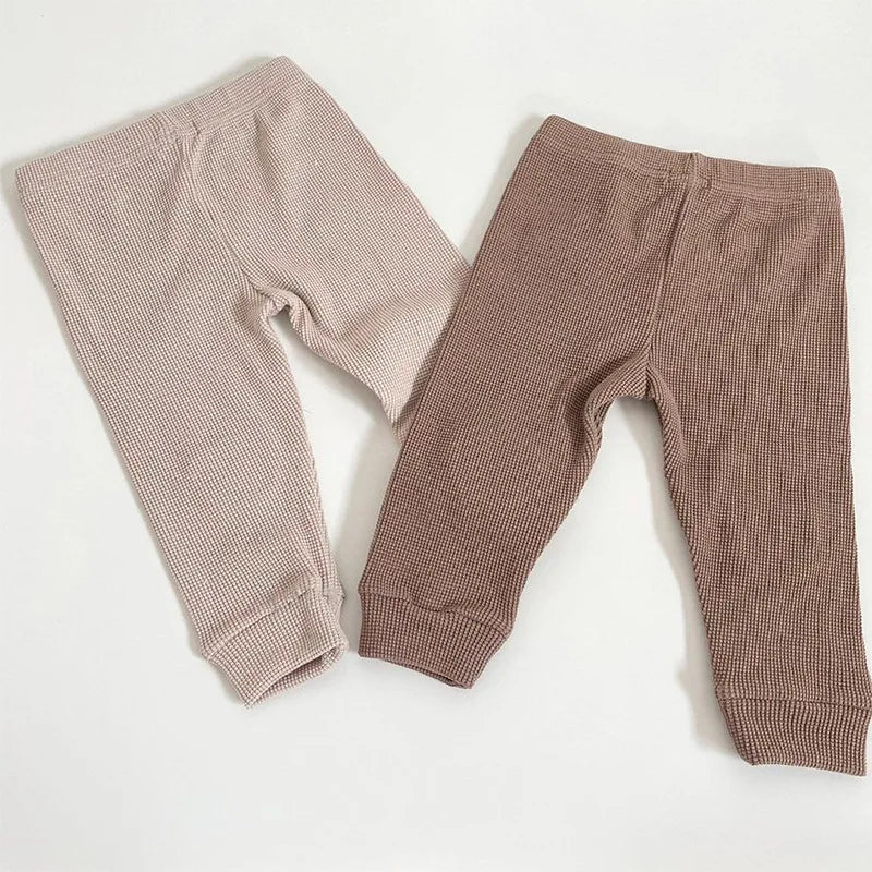 BearNest Pants – Waffle Cotton Baby Harem