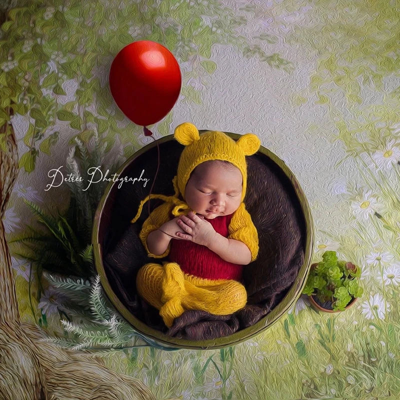 BearHug Set – Mohair Newborn Photo Outfit