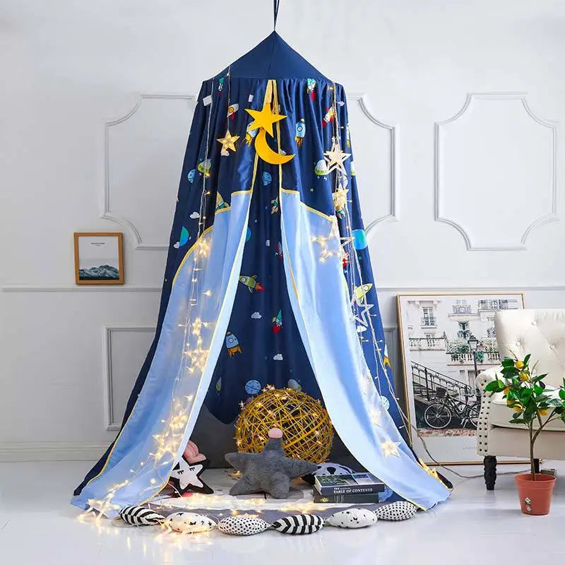 Hung Dome Mosquito Net for Baby Children Crib Bed Tent Girls Kids Bedding Living Room Decor Corner Canopy Tent