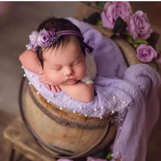 PearlNest Wrap – Large Baby Photography Scarf Prop