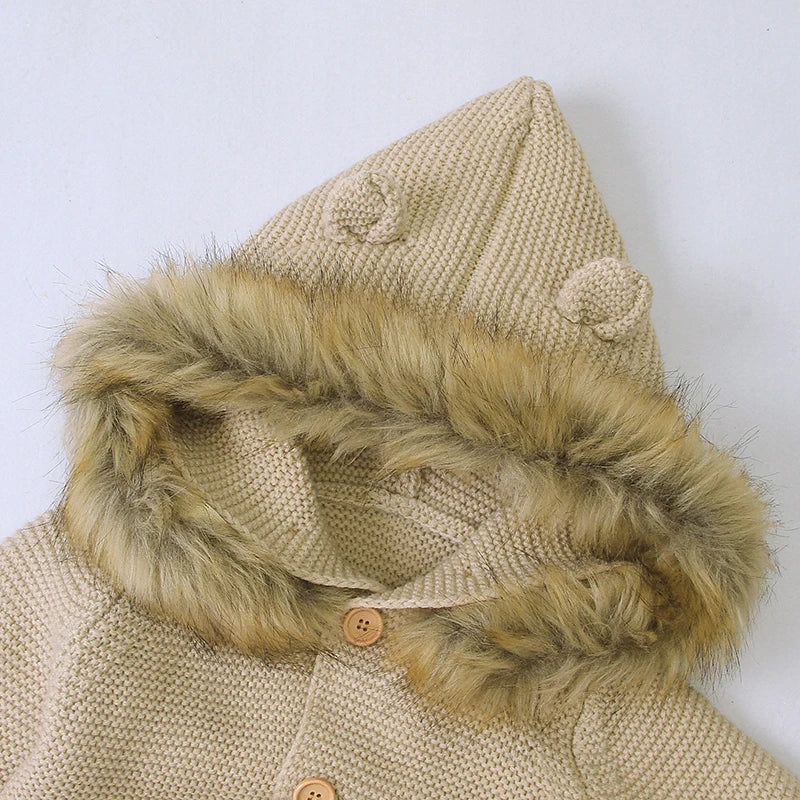 FrostyFriend Toddler Romper – Soft Knit Winter