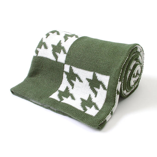 HoundHug  Blanket – Knit Plaid Swaddle Wrap