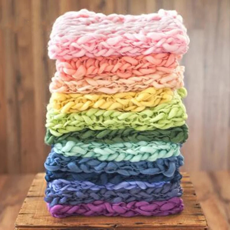 SnuggleNest – Chunky Knit Baby Photo Blanket