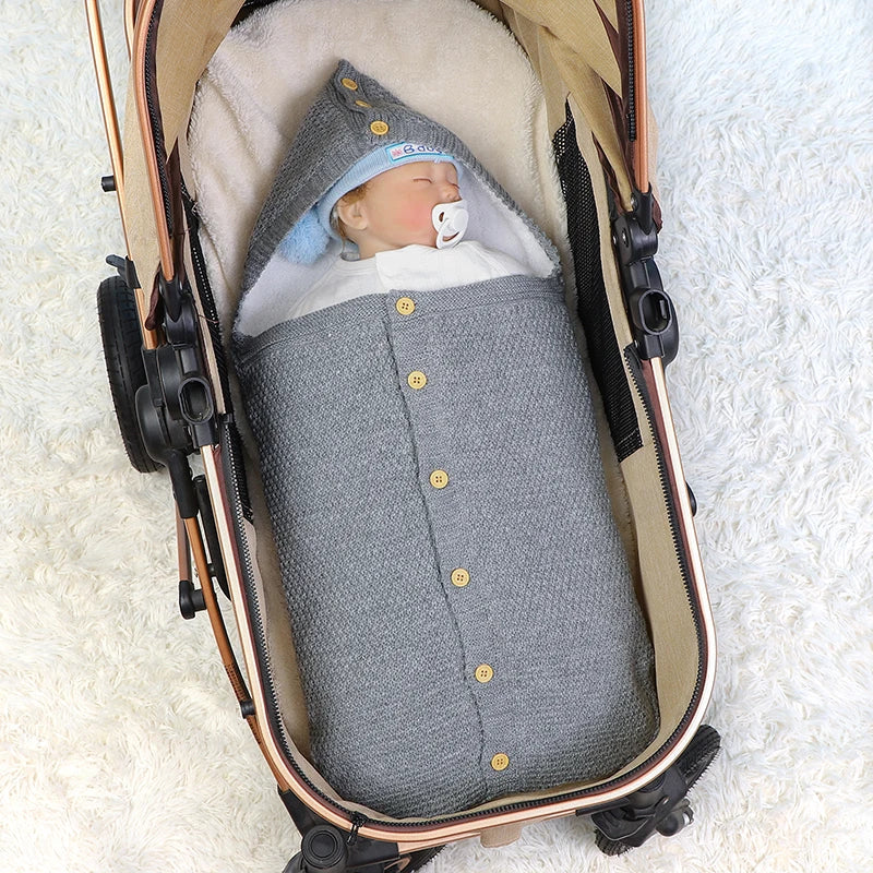 WarmHug Toddler Sleep Sack – Solid Knit Newborn Swaddle