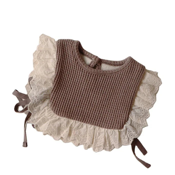 LacyNest – Hollow Knit Baby Vest & Bib