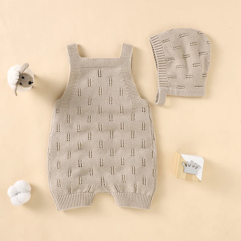 HollowHug – Cotton Baby Playsuit Set