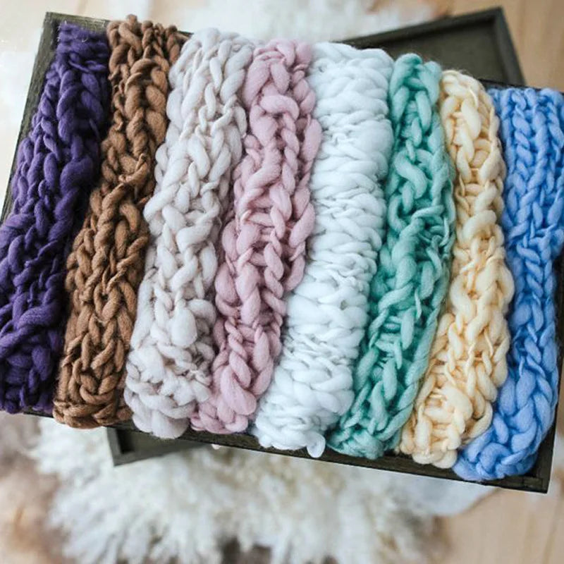 SnuggleNest – Chunky Knit Baby Photo Blanket