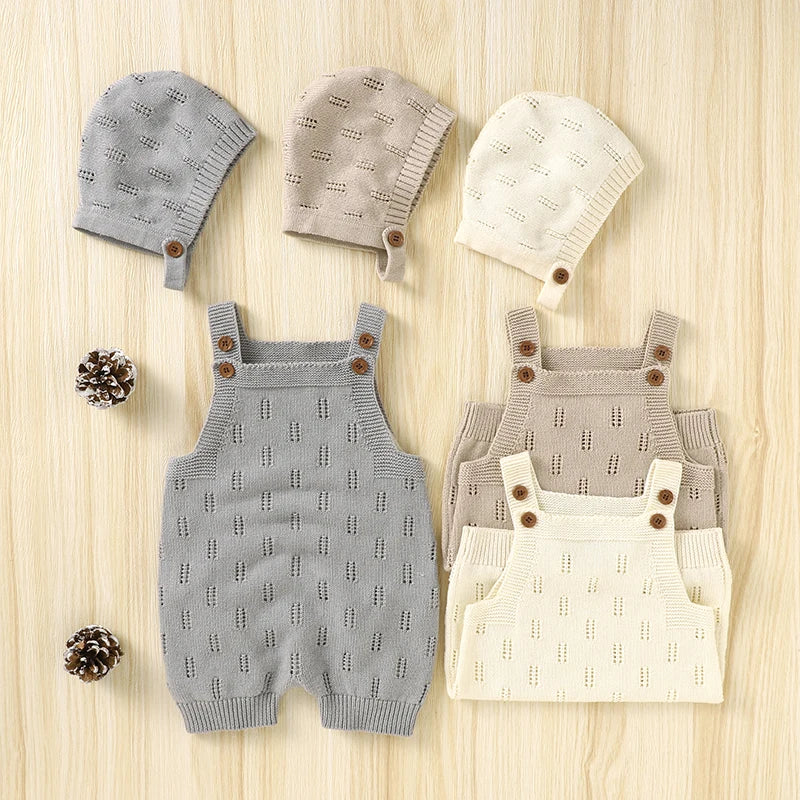 HollowHug – Cotton Baby Playsuit Set