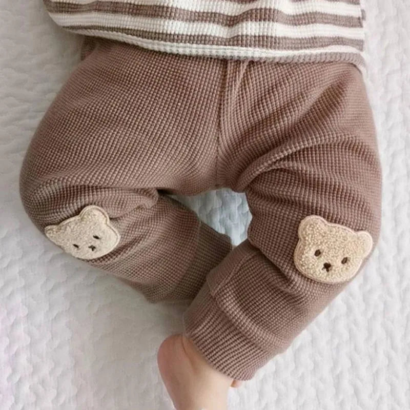 BearNest Pants – Waffle Cotton Baby Harem