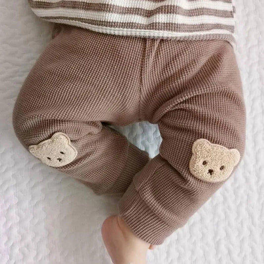 BearNest Pants – Waffle Cotton Baby Harem