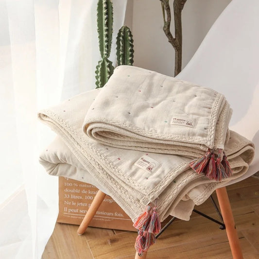 CozyNest Swaddle – Organic Knit Blanket