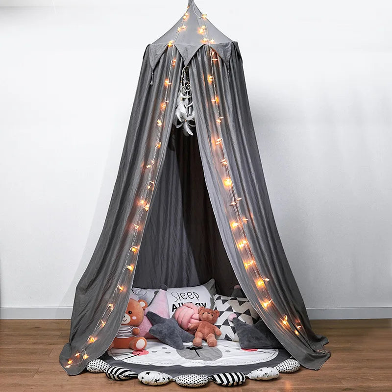 Hung Dome Mosquito Net for Baby Children Crib Bed Tent Girls Kids Bedding Living Room Decor Corner Canopy Tent