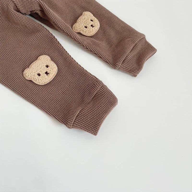 BearNest Pants – Waffle Cotton Baby Harem