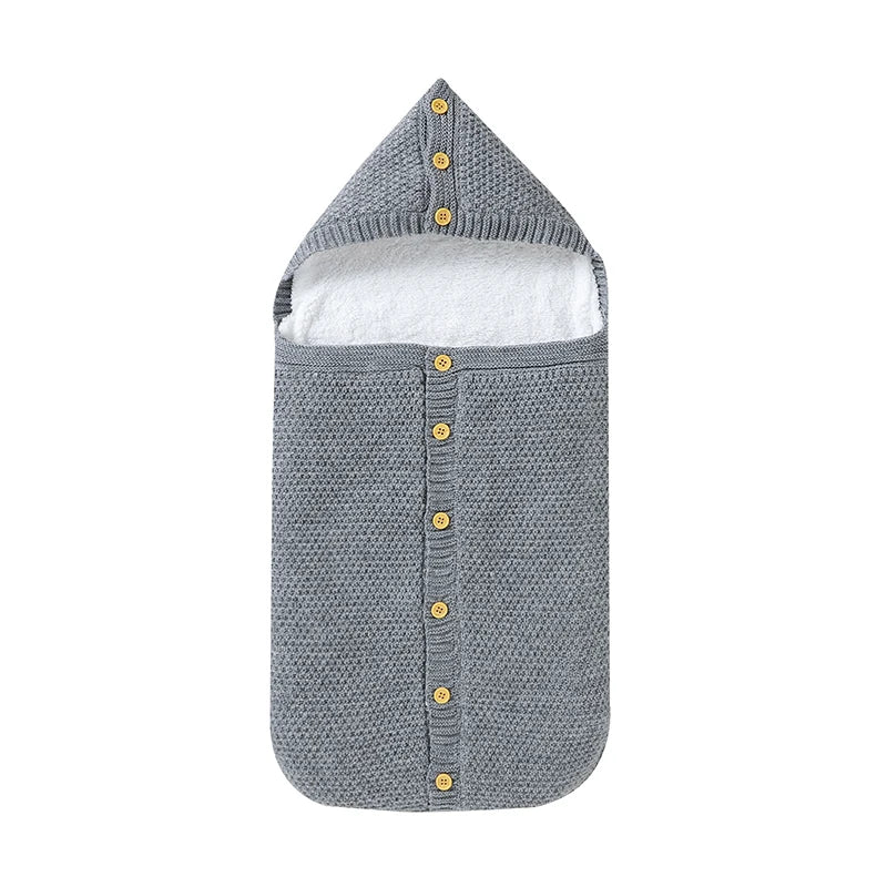 WarmHug Toddler Sleep Sack – Solid Knit Newborn Swaddle