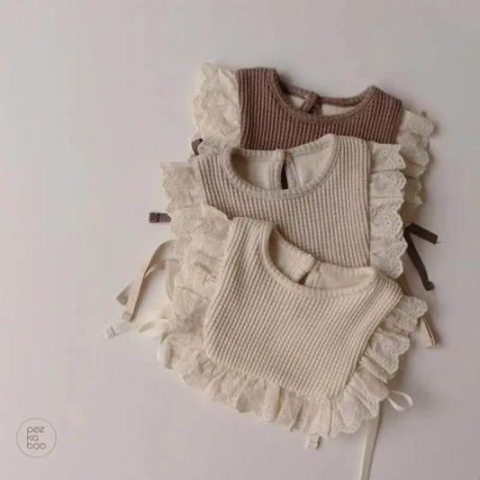 LacyNest – Hollow Knit Baby Vest & Bib