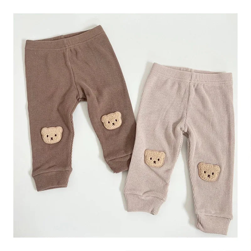 BearNest Pants – Waffle Cotton Baby Harem