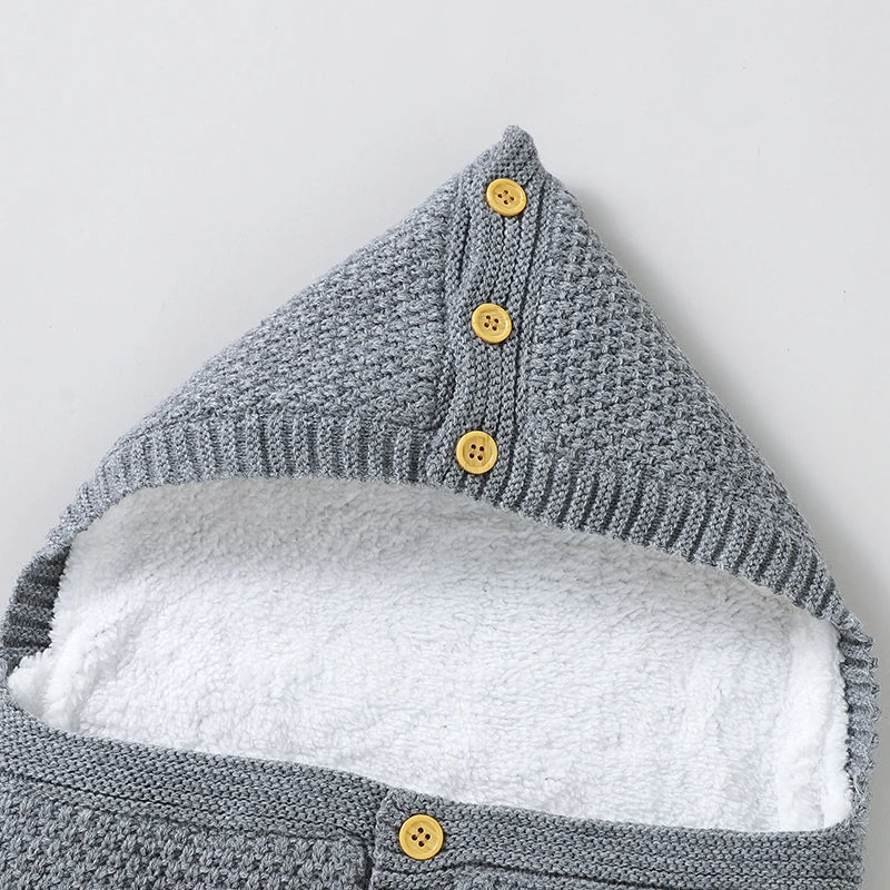 WarmHug Toddler Sleep Sack – Solid Knit Newborn Swaddle