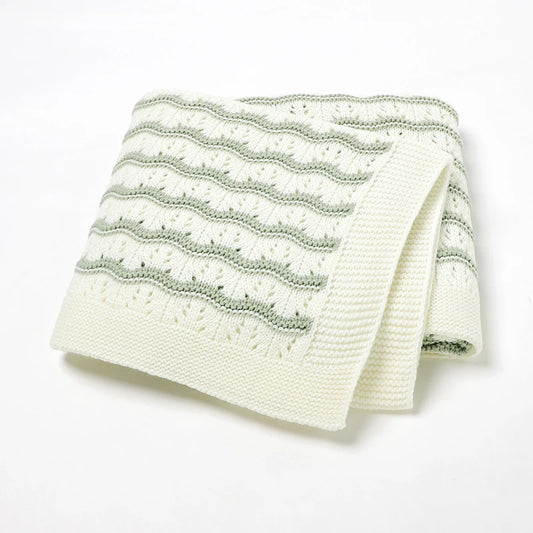 NestLoop Blanket – Soft Knit Plaid for Newborns