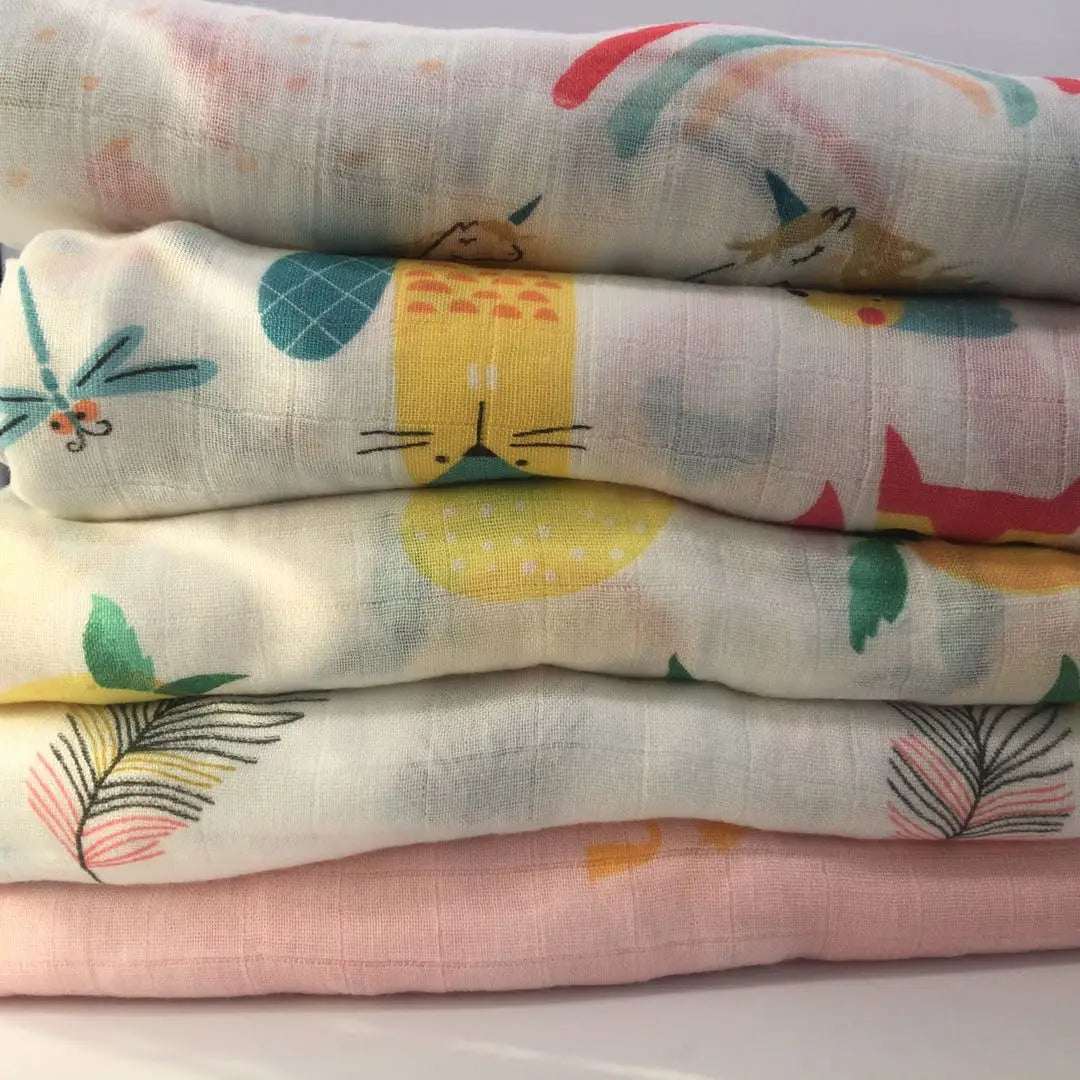 BambooNest Swaddle – Soft Muslin Baby Blanket