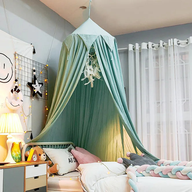 Hung Dome Mosquito Net for Baby Children Crib Bed Tent Girls Kids Bedding Living Room Decor Corner Canopy Tent