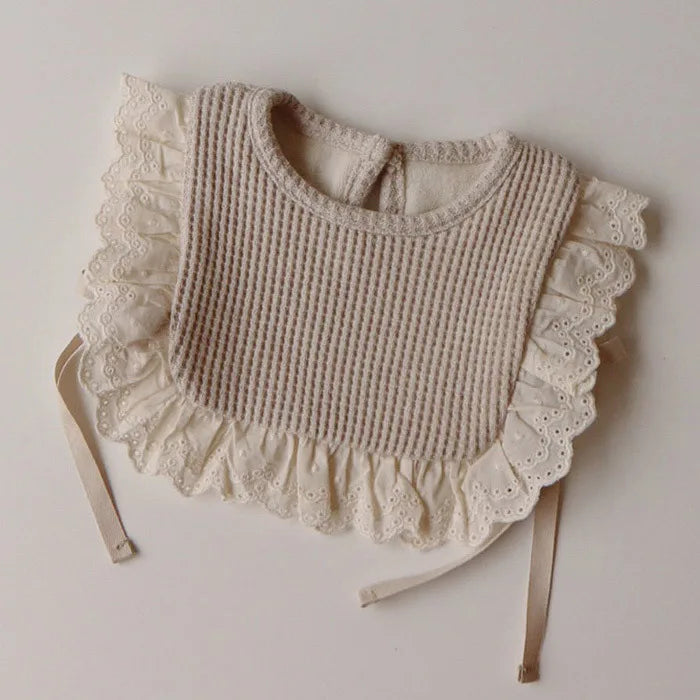 LacyNest – Hollow Knit Baby Vest & Bib