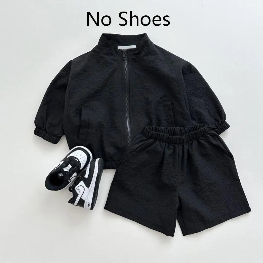 SunShield Kids Zipper Top & Pants Set