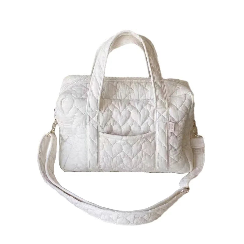 Cotton Quilted Baby Diaper Bag Lage Travel Maternity Pack Women Messenger Multi Functional Handbags
