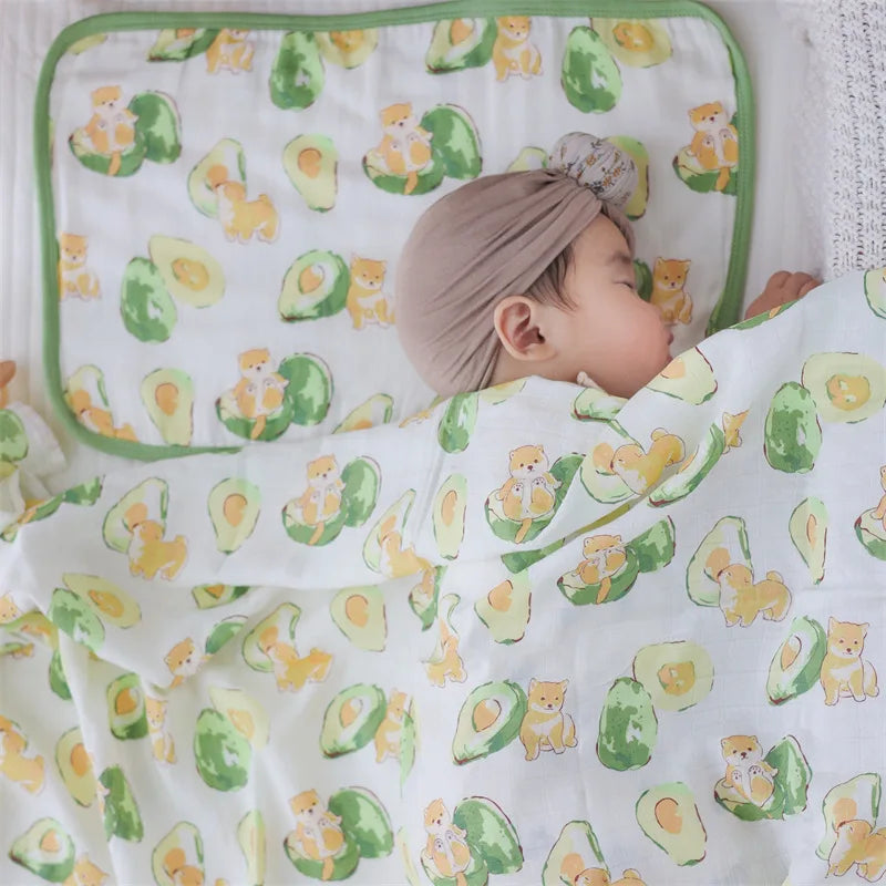 BambooNest Swaddle – Soft Muslin Baby Blanket