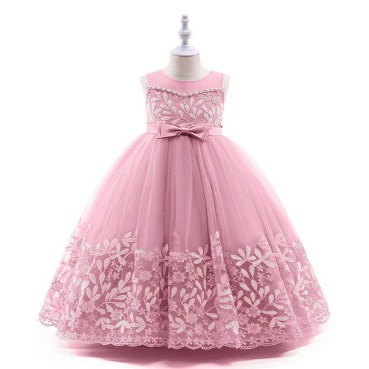 LacyCharm Gown – Embroidered Bridesmaid Dress