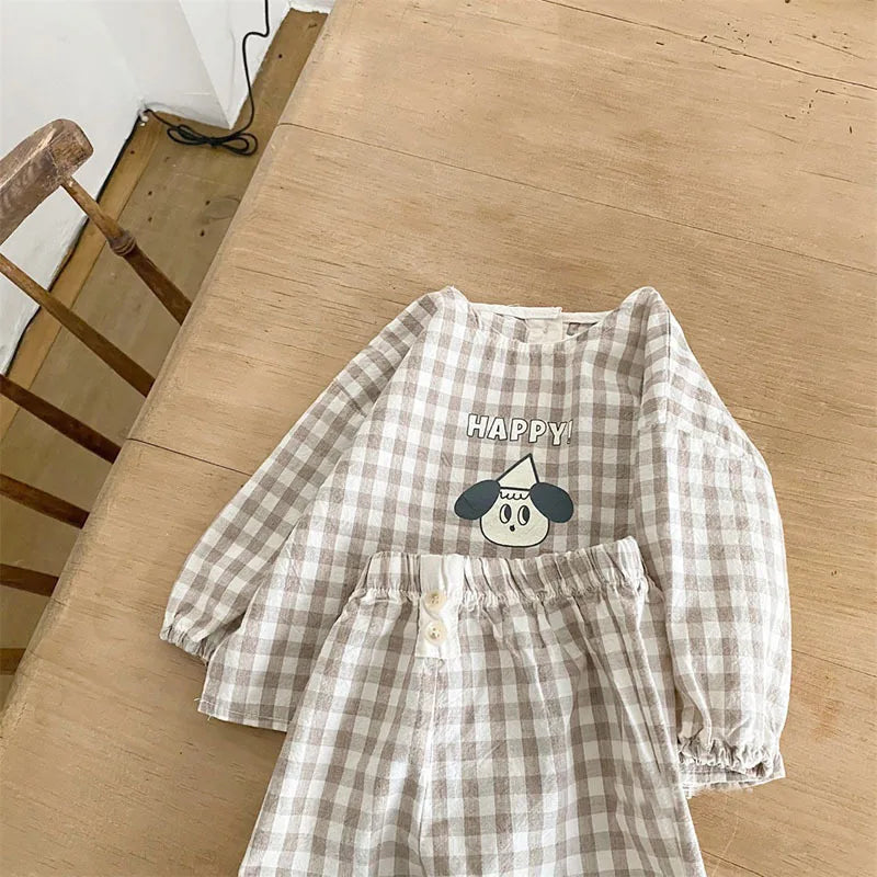 GridTots – Plaid Top + Bottom Duo