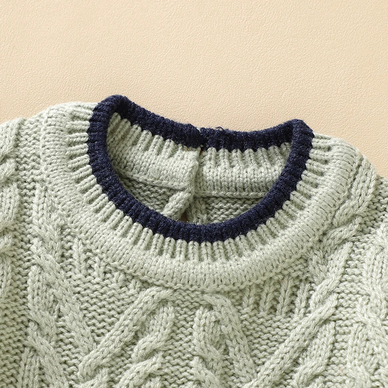 ElmHug Overalls – Soft Solid Knit Romper for Newborns & Toddlers