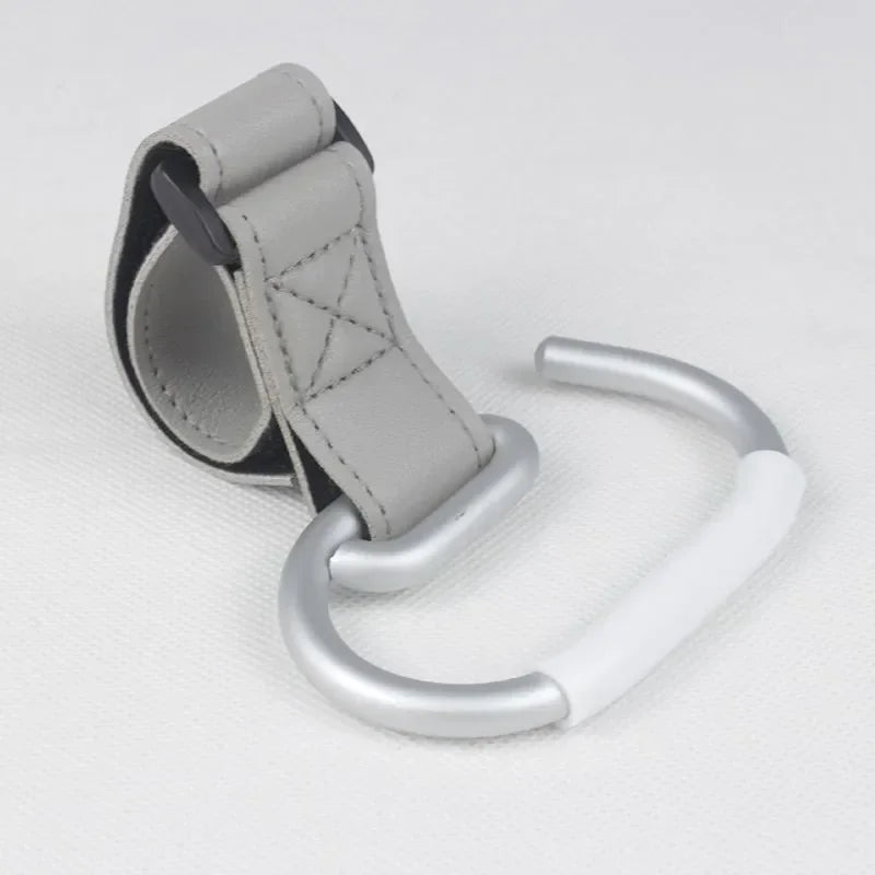 LoopLatch – 360° Leather Swivel Hooks for Strollers & Bags