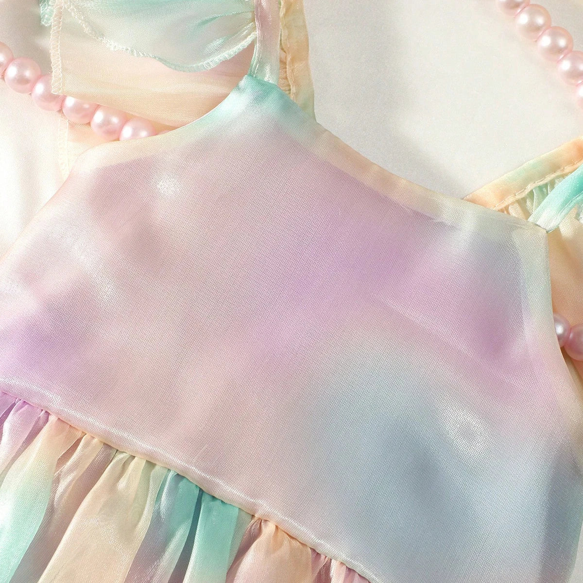 RainbowWhirl Set – Gradient Romper with Skirt & Headband