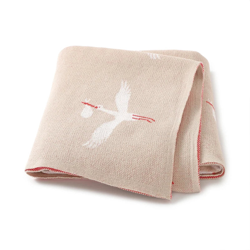 GooseHug Knit Baby Blanket – Soft Swaddle