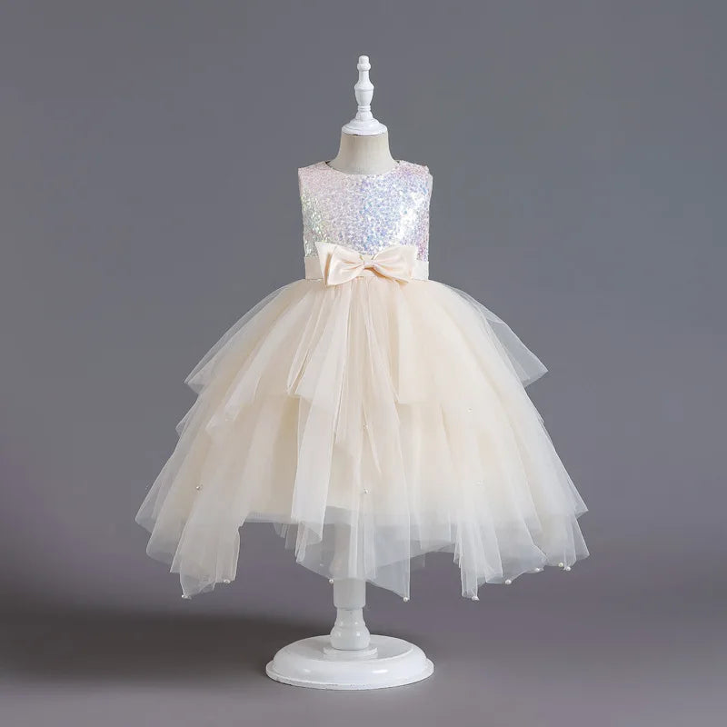 GlimmerBelle Dress – Layered Tulle Princess Gown