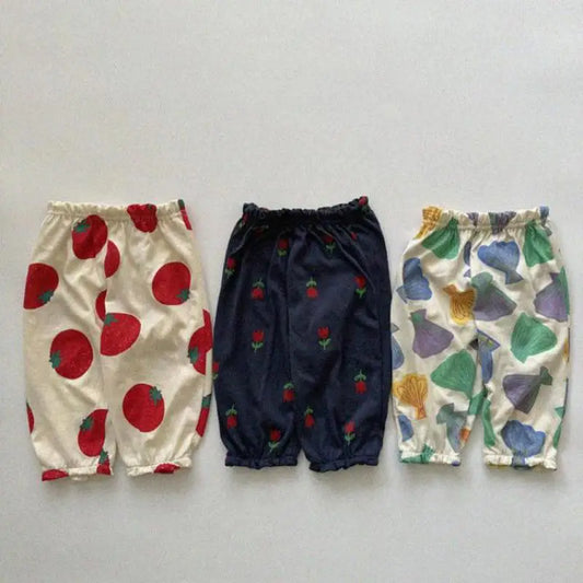 BreezyPlaid – Anti-Mosquito Cotton Trousers for Kids