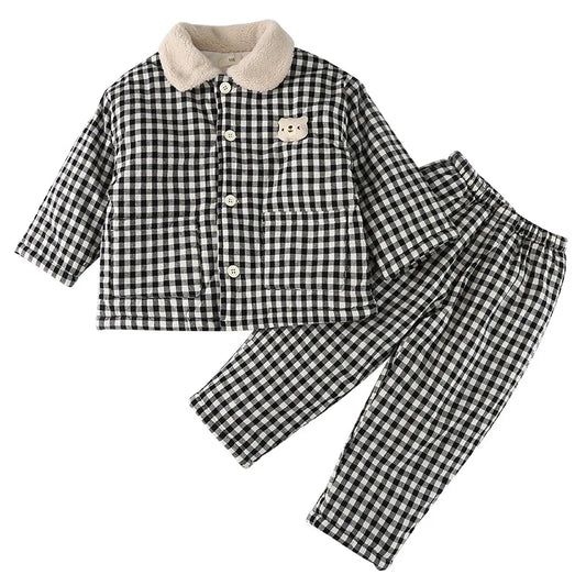 Plaidley– Thick Cozy Set for Boys & Girls